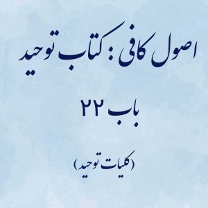 اصول کافی: کتاب توحید، باب 22 (کلیات توحید)